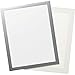 DURABLE DURAFRAME Grip Partition Letter Sign Holder - 8.5" x 11" Frame Size - Rectangle - Horizontal or Vertical - Magnetic, Hook & Loop Fastener - 1 Each - Silver