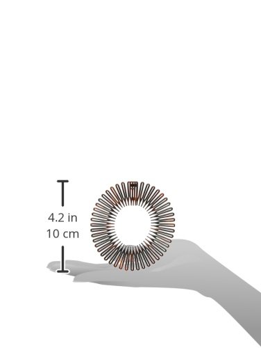 Caravan Full Circle Spring Head Band Comb In Classic Tortoise Shell With Deep Teeth And Closure #TOP2