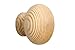Metafranc Pomo para muebles de 45 mm de diámetro – pino – sin tratar – acabado de alta calidad – elegante y decorativo – Incluye material de montaje/herrajes/herrajes para muebles/pomo / 130391