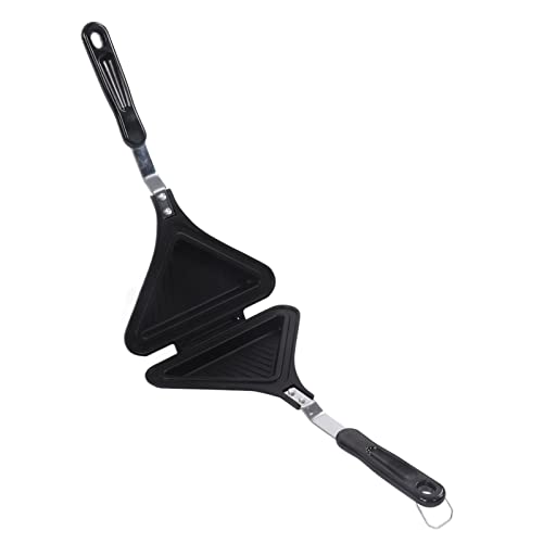 ZJchao Triangle Shape Sandwich Pan Double Sided Frying Pan Nonstick Sandwich Panini Maker for Cake Bread Triangular Twill