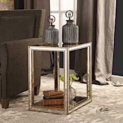 Uttermost Julie Mirrored End Table 24858