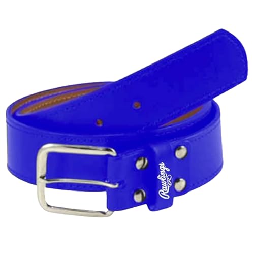 Rawlings | Cinto de beisebol PRO LEATHER | Médio (81,2 cm - 86,3 cm) | Azul royal