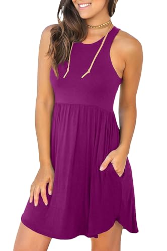 Image of HiMONE Vacation Dresses for Women 2025 Summer Dress Women's Casual Sundresses Casual Beach Petite Sun Dress XS-2XL