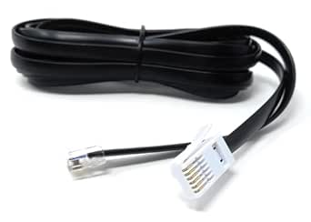 DRUT 1m BT To RJ11 4 Wire (431A) Male To Male UK Telephone Modem Lead Cable 3.3ft Black - View #4