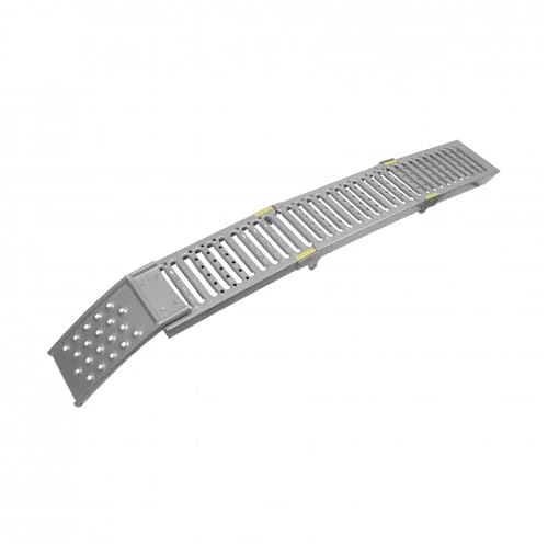 Rampas para Silla de Ruedas para Hogares, Rampas de Carga para Autos de Alta Resistencia para Motocicletas Plegables de Acero, para Escaleras de Casa (Gris) miniatura 7