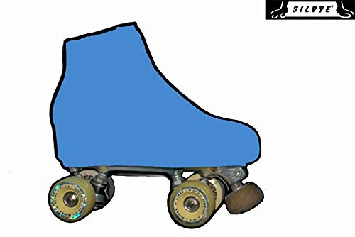 SILVYE - FUNDAS CUBRE PATINES PARA PATINAJE ARTÍSTICO GAMA AZUL (TALLA M, TURQUESA)
