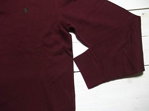 Polo Ralph Lauren Mens Quarter Zip Estate Rib Sweater (L, Magenta)3