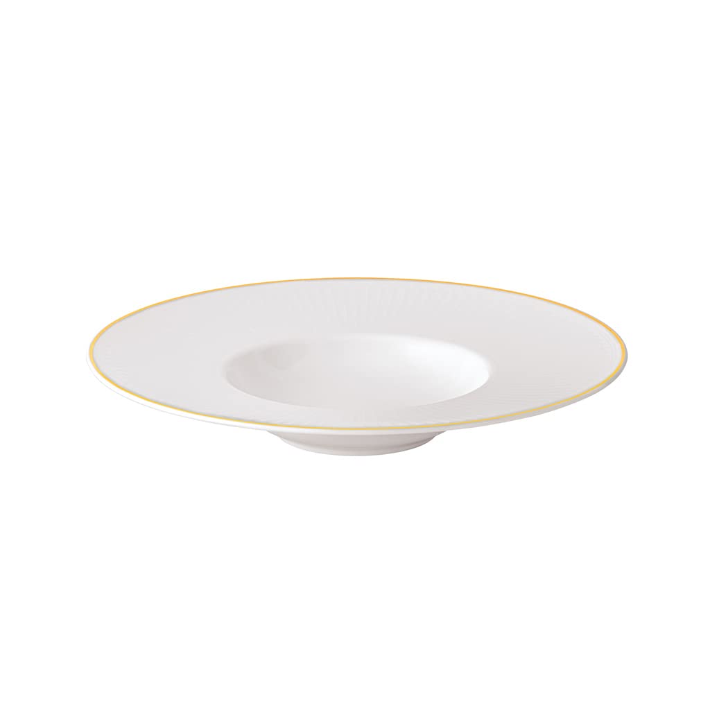 Villeroy & Boch Signature Château Septfontaines Soup Plate, Diameter 29 cm, White/Gold