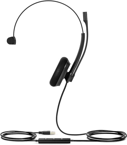 Auricular Yealink UH34 Lite Mono UC con cable USB para videollamadas claras