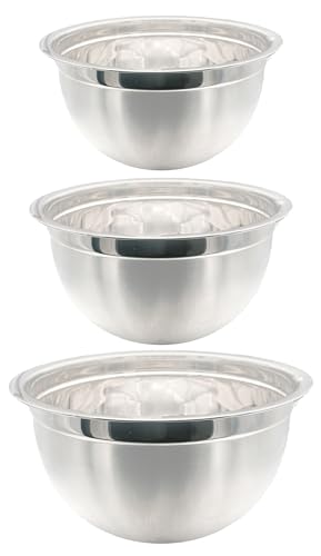 Nobel Stainless Steel Mixing Bowls Set of 3