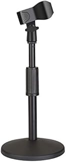 AGPTEK Adjustable Desk Mic Stand Desktop Tabletop Short Microphone Stand