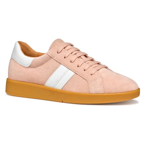 Geox D Meleda B basket femme sneakers basses lacets cuir noir