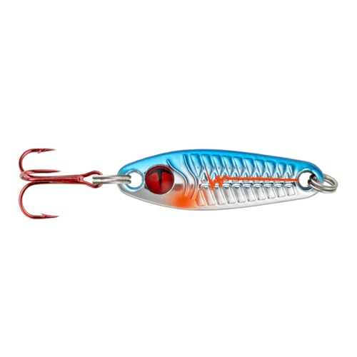 Northland Tackle Tungsten Buck-Shot Spoon / 0.875" / 1/8 OZ - #12 HK/Blue Racecar