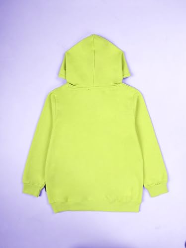Image of KiddoPanti Unisex Solid Pullover Hooded Fleece Sweatshrit | Cotton Poly Fleece Fabric | Waist Length, Full Sleeve Hoodie | 2 Kangaroo Pockets | Winter Wear for Boys & Girls