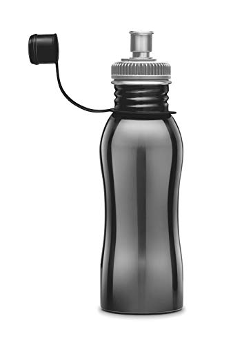 Image of MILTON Easy Grip 500 Stainless Steel Water Bottle, 500 ml, Black | Leak Proof | Office Bottle | Sports Bottle | Home | Kitchen | Hiking | Treking Bottle | Travel Bottle