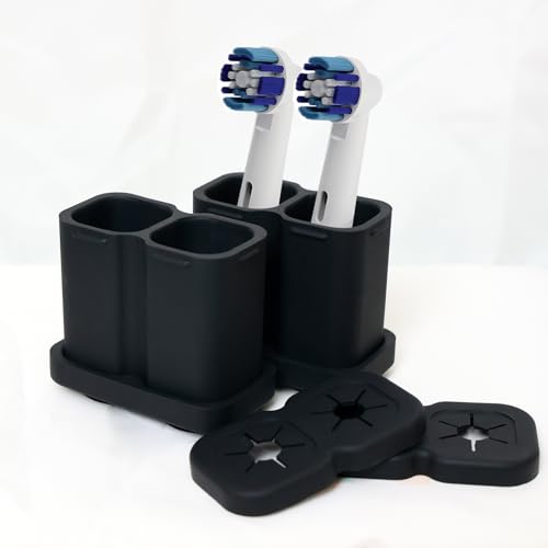 ZephyrCraft 2 Stück Silikon Zahnbürstenhalter