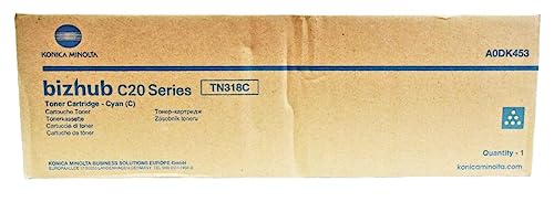 Toner cyan Konica Minolta Bizhub C 20 X original TN 318C A0DK453 de 8000 pages