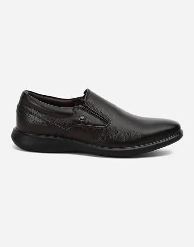 Image of Monte Carlo Mens Solid Slip on Genuine Leather Casual Shoes (201813FW)
