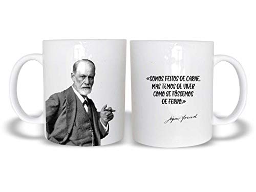 Caneca Filosofia Freud 8 Filósofo Polímero 325Ml