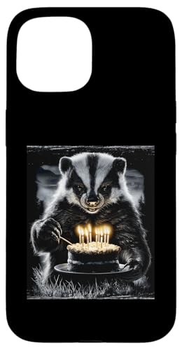 Honey Badger Ratel �o�[�X�f�[�P�[�L �a���� �ʔ��� �p�[�e�B�[ �s�C�� �X�}�z�P�[�X iPhone 15 �p