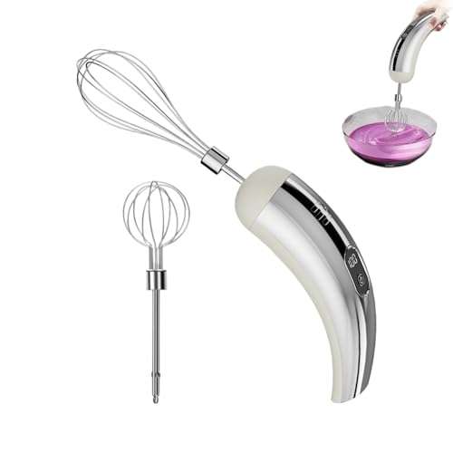 Batidor De Huevos - Batidor Inalámbrico De Velocidad Ajustable Gadget De Cocina 18x5,5 Cm/7,09x2,17 Pulgadas, Batidora Eléctrica De Mano | Herramienta Portátil Para Mezclar Alimentos Para Cocinar, Hor