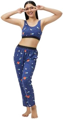 Buy Bummer Women's Relaxed Fit Micro Modal Printed Lounge Pyjama Pants ...