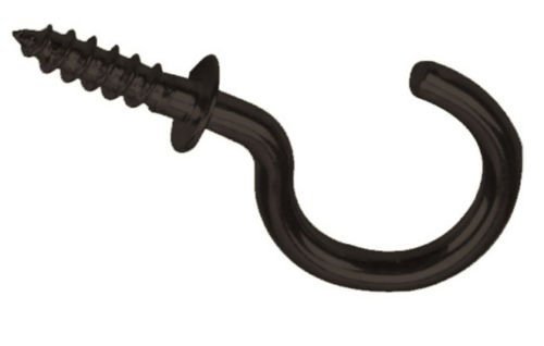 Bronze/Black Cup Hooks 1/2