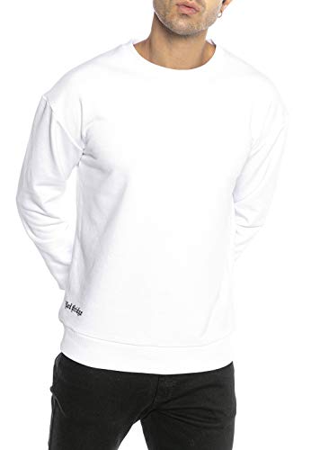 Redbridge Sweat pour Hommes Pullover Col Rond Problem Child Style Gothique Blanc XXL - Image 3