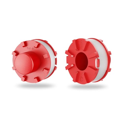 Viilich 2 bobinas de hilo de repuesto para Einhell GE-CT 36/30Li E & AGILLO 36/255 & 18/200 BL, accesorios para cortacésped, ABS de alta calidad y hilo de nailon, cortabordes reemplazar Einhell