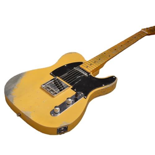 Guitare électrique robuste personnalisée pour jouer sur scène avec manche en érable