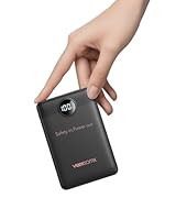 VEEKTOMX Power Bank 10000mAh 22,5W PD3.0 QC 3.0 Powerbank Mini USB C Caricabatteria Portatile Ricarica Rapida con Display a LED Compatibile con iPhone Huawei Xiaomi Tablets ecc. (Nero)
