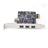 Combination 3X 1394b + 1x 1394a FireWire Port PCI-Controller Card, 1394 Card TI chipset XI02213, 8/7 / OS