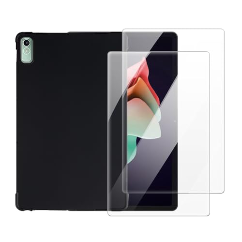 Funda Lenovo Tab P11 Gen 2 que evita roturas de pantalla con protector de vidrio negro 2022
