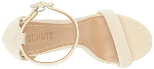 Schutz Women's Eduarda Sandal, Cru/Sugar White, 7 #TOP4
