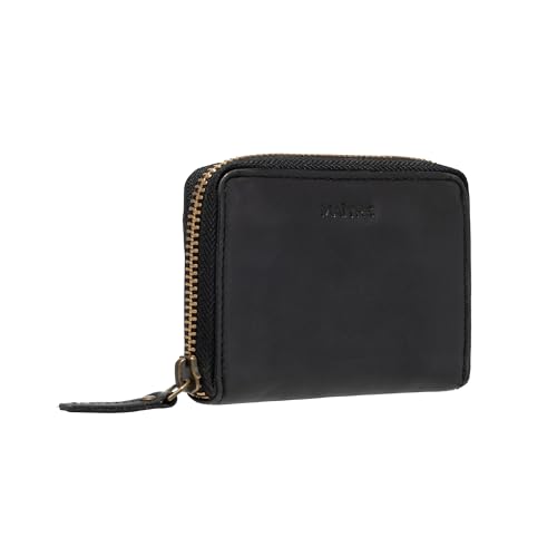 Purse Black Noir Maître Forst Dalin portefeuille compact avec zip
