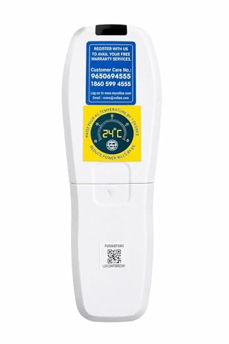 Image of 5 Years Warranty Remote Split and Window Compatible for Voltas Inverter Ac Remote Control Model no. 183 Vectra Prism (Old Remote Must Be Exactly Same) White
