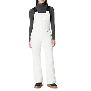 Amazon Essentials Damen Regular Fit: Wasserabweisender, gefütterter Skioverall, Weiß, L