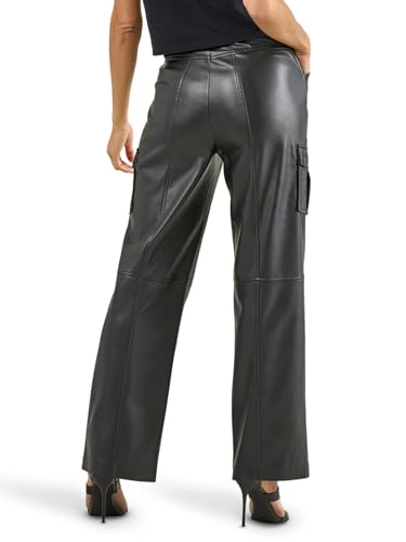 Rock & Republic Women's Vegan Leather Cargo Pant3