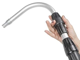 Guttermaster Pro Telescopic Water Fed Pole, Gutter Cleaning Tool with Curved End -Easy Gutter Cleaning from The Ground, Connects to Most Garden Hoses, No Special Attachments Needed,Extends 16 Feet