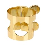 LALADEFIEE Abrazadera Ajustable Para Saxofón Alto De Latón Clips Para Cañas De Saxofón Accesorios De Instrumentos De Viento Fácil Instalación y Bordes Lisos