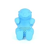 OUNONA Silicone Loose tea strainer tea Infuser cute Otter Steeper Diffuser Tea Leaf strainer Kitchen Tools(Sky-blue)