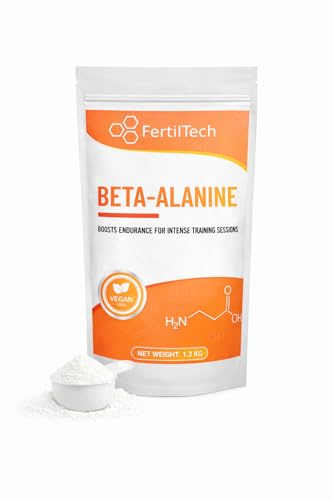 Bêta-Alanine en Poudre 1,2 kg (1200 g) – 400 Portions (1 An) – Format Longue Durée – Pureté ≥ 99% – Haute Qualité – Sans Additifs – Sans Arôme – Vegan – Sans OGM – Conditionnée en France
