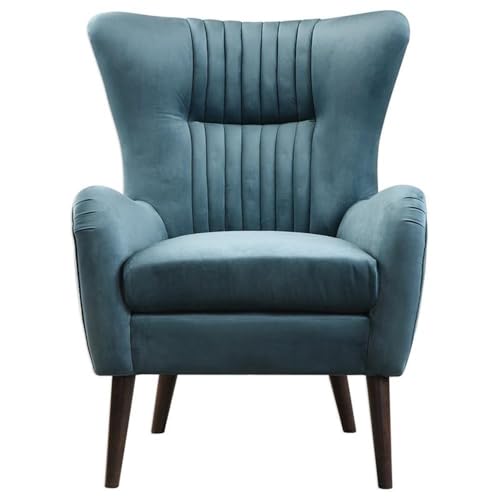 Sillón contemporáneo textil marrón elegante miniatura 4