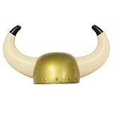 Tamaño: 57 cm Casco de viking para niños y niñas con dos cuernos para complementar cualquier disfraz de vikingo con estilo nórdico. Disfraz de vikingo. Talla única.