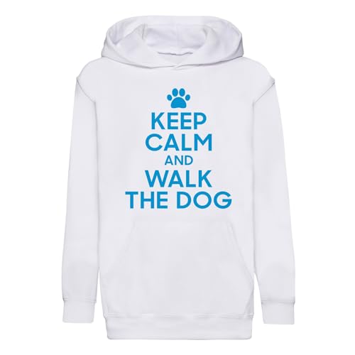 Sweat à capuche enfant Keep Calm and Walk The Dog - Hoodie premium humour chien