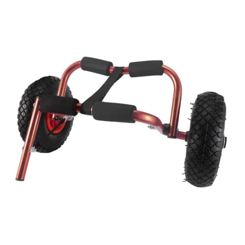 QSTDGVPW Kayak Cart Boat Trailer Folded Aluminum Alloy Pipe Sturdy Universal Heavy Duty Carrier Adjustable Solid Wheel Trolley