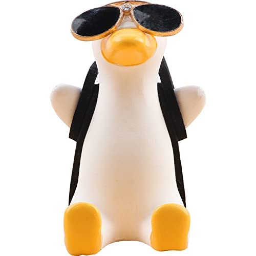 LL LLSW SHOP Swinging Duck Car Hanging Ornament, Cool Car Mirror Hanging Accessories for Rear View Mirror, Cute Car Pendant Swinging Sunglasses Duck Hanging