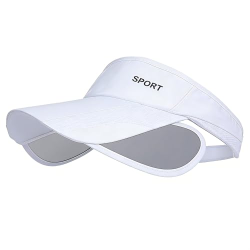 Image of Marrywindix Sport Wear Athletic Visor Sun Sports Visor Hat Adjustable Cap with Retractable Brim for Women and Men