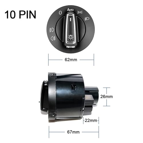 Interruptor de faros automático con sensor inteligente para Beetle conector grande 4