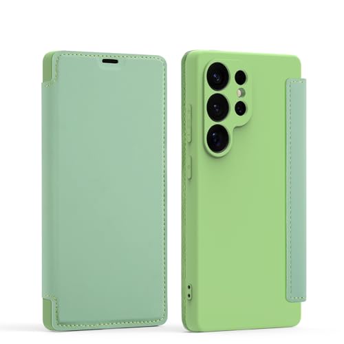 Custodia per Samsung Galaxy S25 Ultra con Porta Carte Pieghevole 360 Gradi Cover Flip Case pelle PU - Viola